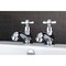 Kingston Brass KS1101BEX Basin Tap Faucet W/ Cross Handle, Polished Chrome KS1101BEX - alternate 3